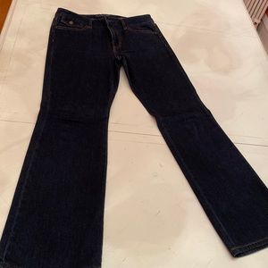 Banana Republic 29 short bootcut/straight dark. Worn 3x. Super flattering cut!